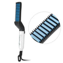 Hair & Beard Straightener Comb – 15s Quick Heating, Anti-Scald, USB Powered, Frizz Control & Volumizing