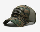 boné táctico camuflado  bandeira americana