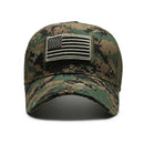 boné táctico camuflado  bandeira americana