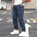 New Men Cargo Jogger Pants Multi‑Pockets Elastic Cuff Casual Loose Daily Outdoor Streetwear Versatile Male Long Trousers