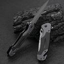 Faca dobrável para atividades ao ar livre com padrão Damasco, canivete multifuncional EDC