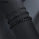 Awit Miniamlist Men Bracelet Gold Jewelry Street Style Stainless Steel 316L 18k Gold Plated Cuban Chain Bracelets For Women