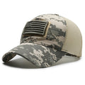 boné táctico camuflado  bandeira americana