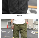 New Men Cargo Jogger Pants Multi‑Pockets Elastic Cuff Casual Loose Daily Outdoor Streetwear Versatile Male Long Trousers