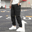 New Men Cargo Jogger Pants Multi‑Pockets Elastic Cuff Casual Loose Daily Outdoor Streetwear Versatile Male Long Trousers