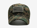 boné táctico camuflado  bandeira americana