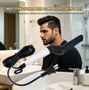 Hair & Beard Straightener Comb – 15s Quick Heating, Anti-Scald, USB Powered, Frizz Control & Volumizing