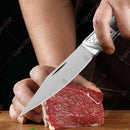 Stainless Steel Folding Pocket Knife Fruit Knife Wooden Handle Multifunctional Meat Cutting for Easy Carrying Kitchen Knives