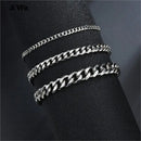 Awit Miniamlist Men Bracelet Gold Jewelry Street Style Stainless Steel 316L 18k Gold Plated Cuban Chain Bracelets For Women