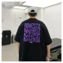 moda masculina Camiseta Americana Oversized Gringa Verão Solto Larga Estilo Versátil Moda