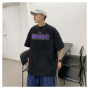 moda masculina Camiseta Americana Oversized Gringa Verão Solto Larga Estilo Versátil Moda