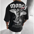 moda masculina Camiseta Anjo Money Masculina Street wear style Camisa Algodao
