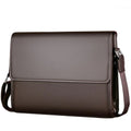 Bolsa Mensageiro Masculina Em Couro Vintage - Milano Horizontal - Maschille
