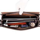 Bolsa Mensageiro Masculina Em Couro Vintage - Milano Horizontal - Maschille