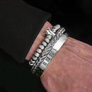 Pulseira Masculina Luxo Royal 3 em 1 - Maschille