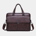 Pasta JEEP de Couro com Bolso Externo para Notebook - Maschille