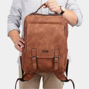 Mochila JEEP de Couro com Bolsos - Elegant - Maschille