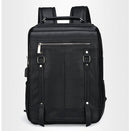 Mochila de Couro Madrid com Carregador Integrado - Maschille