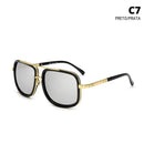 Óculos de Sol Square Vintage Masculino - Maschille